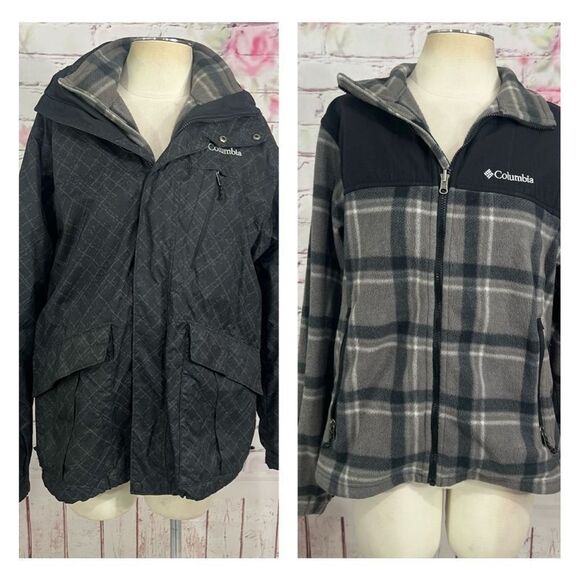 Columbia Other - Columbia 2 in 1 fleece inner lining water resistant outer shell jacket